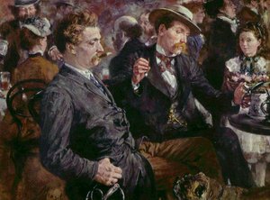 Au jardin de la bière - Adolph Menzel